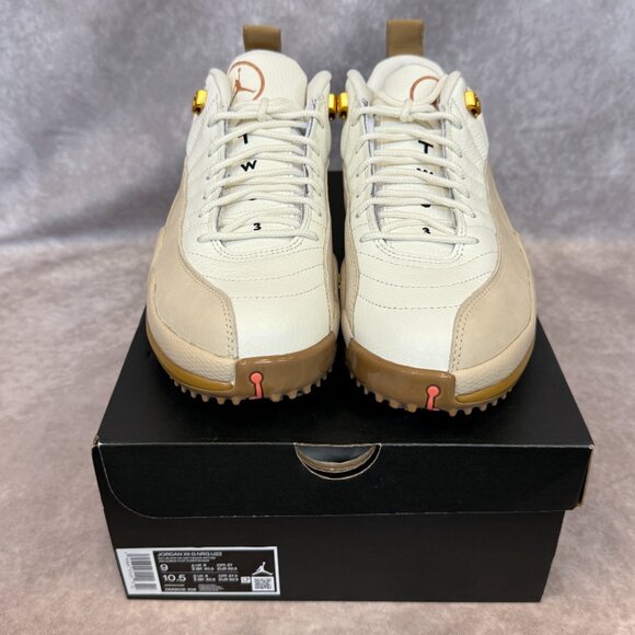 Jordan 11 G NRG U22 Golf Shoes – Sail/Black-Dark Driftwood-Rattan | Men’s Size 9